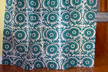 Load image into Gallery viewer, Hand Block Printed Cotton Window Panels from India