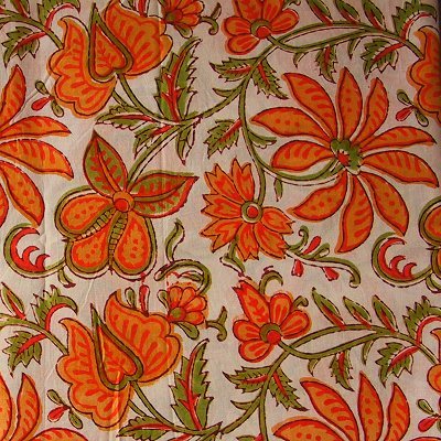 Hand Block Printed Cotton Fabric From India