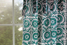 Load image into Gallery viewer, Hand Block Printed Cotton Window Panels from India