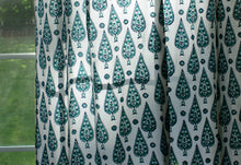 Load image into Gallery viewer, Hand Block Printed Cotton Window Panels from India