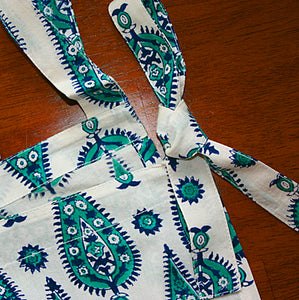 Hand Block Printed Cotton Window Panels from India
