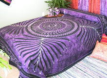 Load image into Gallery viewer, Hand Painted Batik Bedspread from India