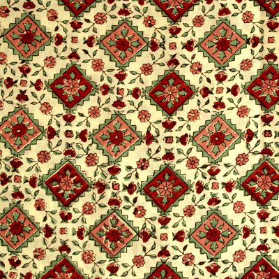Hand Block Printed Cotton Fabric From India